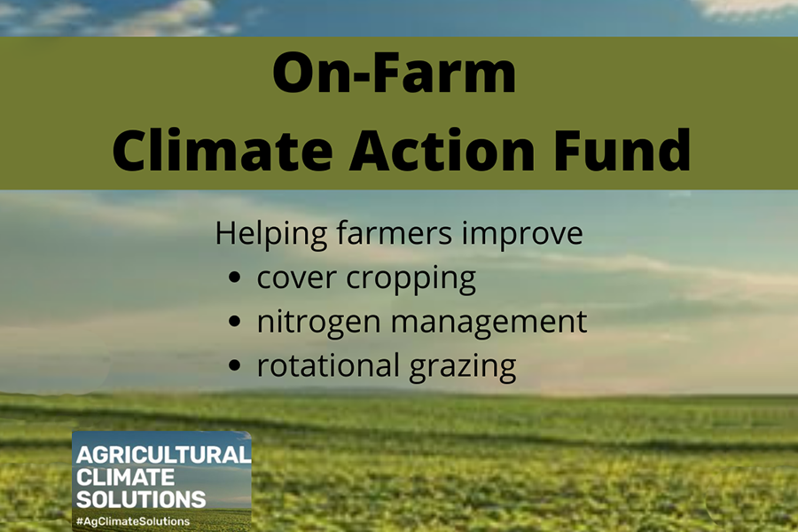 On-Farm Climate Action Fund now Open