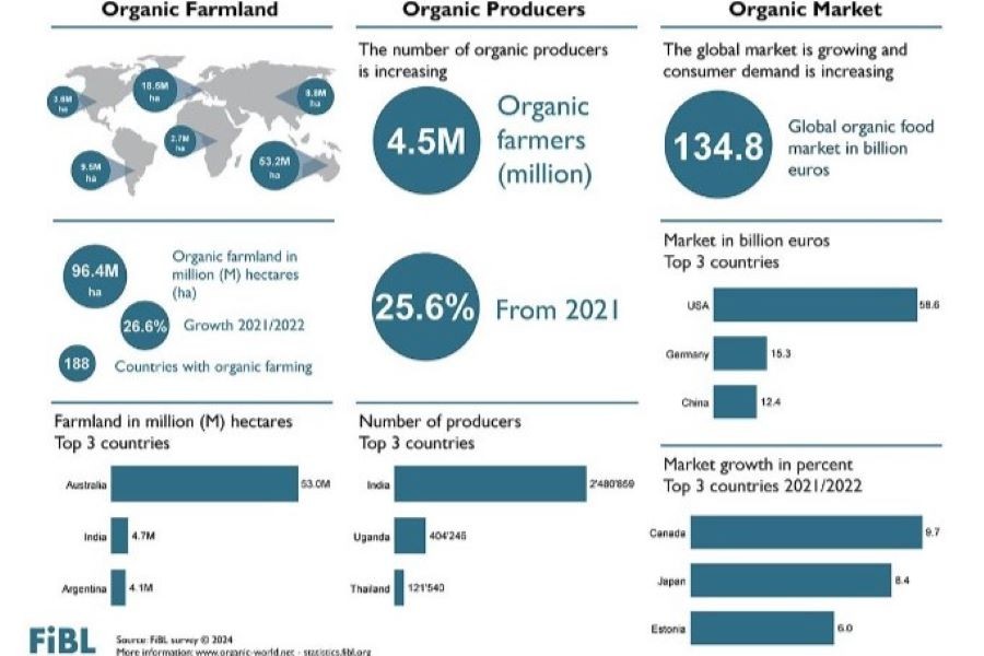 Global Growth in Organic Farmland