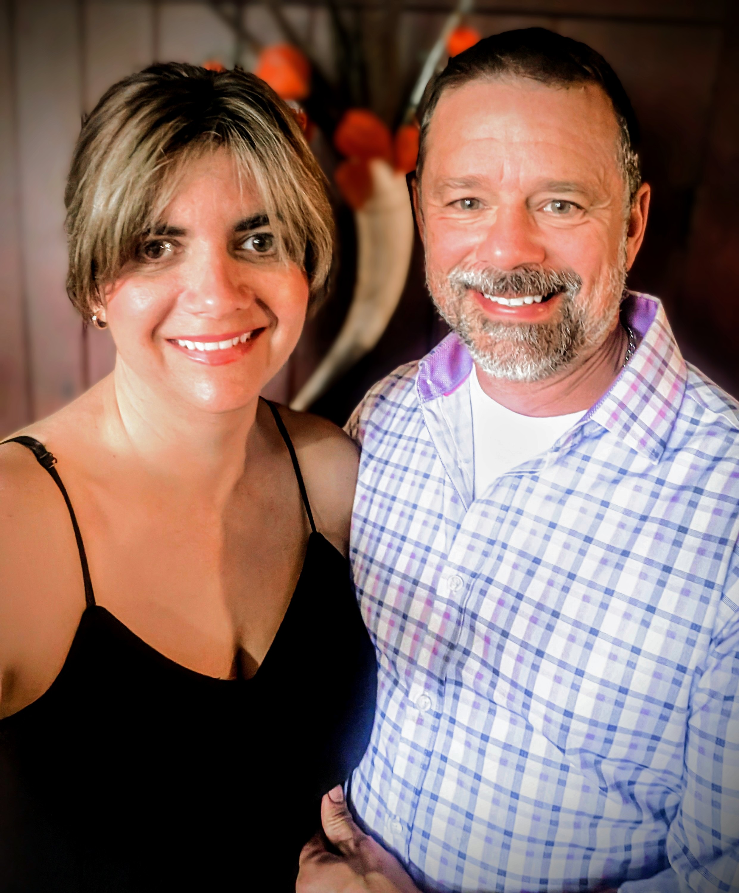 Tony Schofield and Stacy Peach 